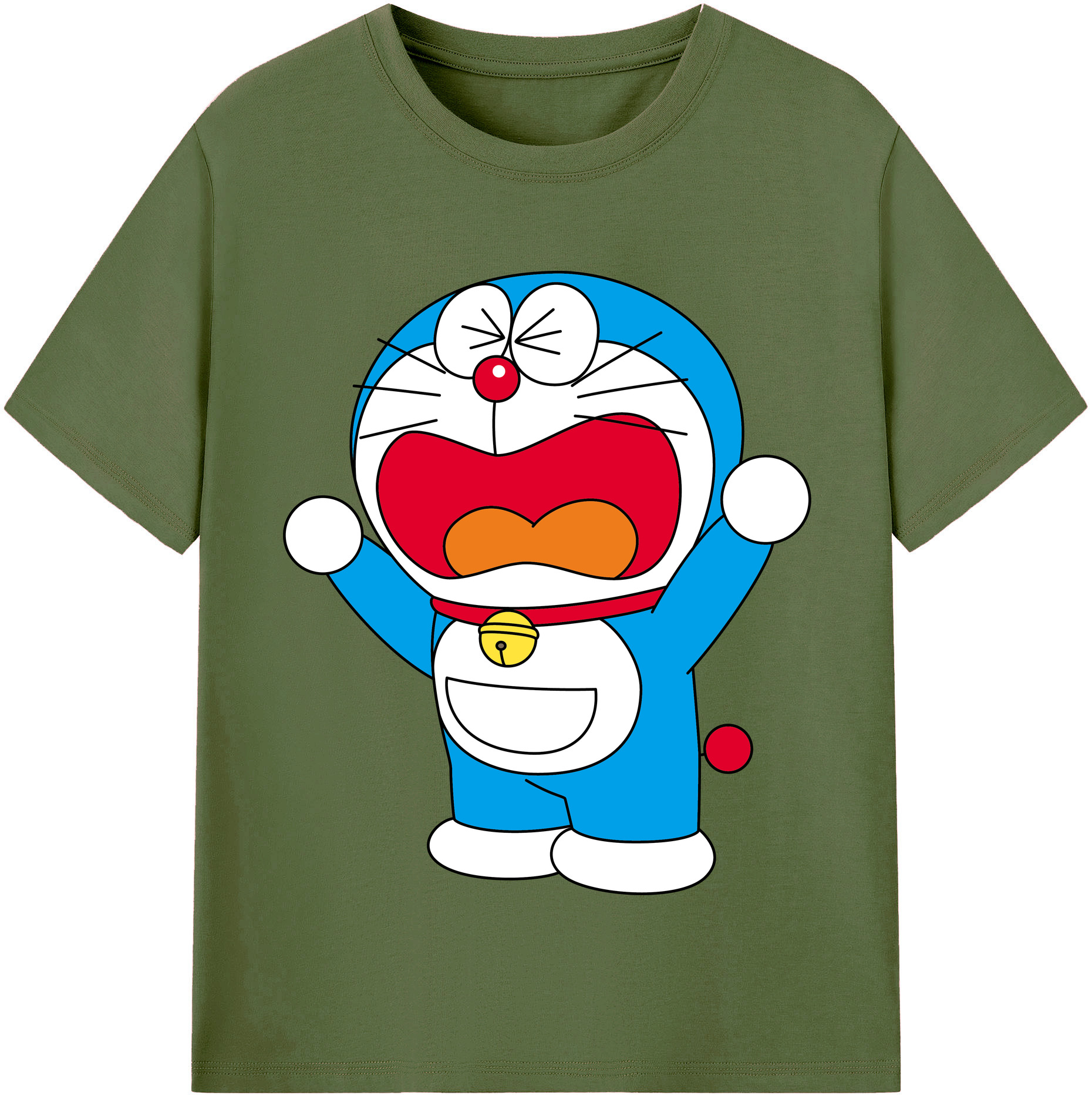 （画像用） ドラえもん Doraemon 綿100％半袖Tシャツ（フロントプリント）